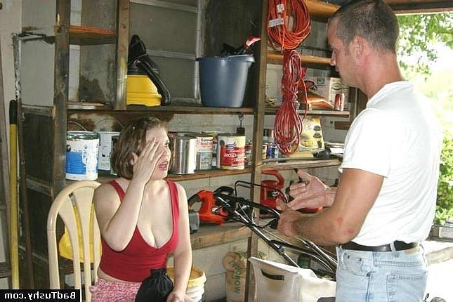 16P Girl spanked by mature father