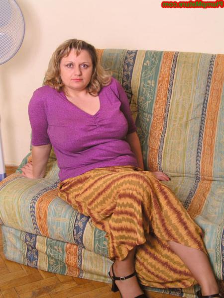 15P Cute chubby in stockings shows her tits and pussy