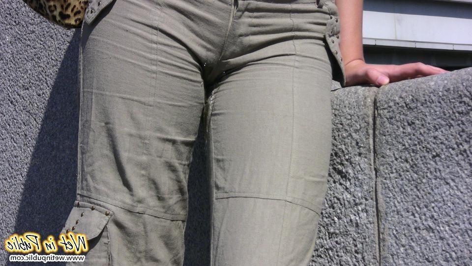 12P Girl wets her pants on a sightseeing tour and changes into a sexy dress