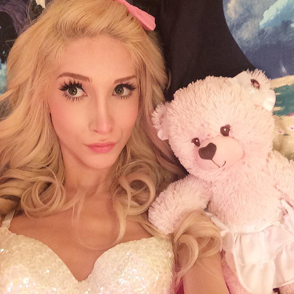 16P Skinny blonde tgirl