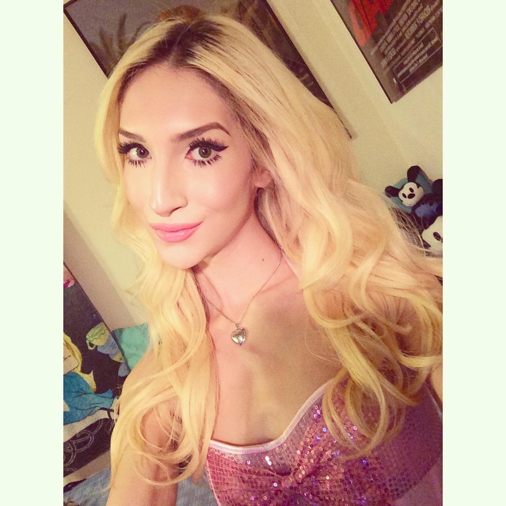 16P Skinny blonde tgirl