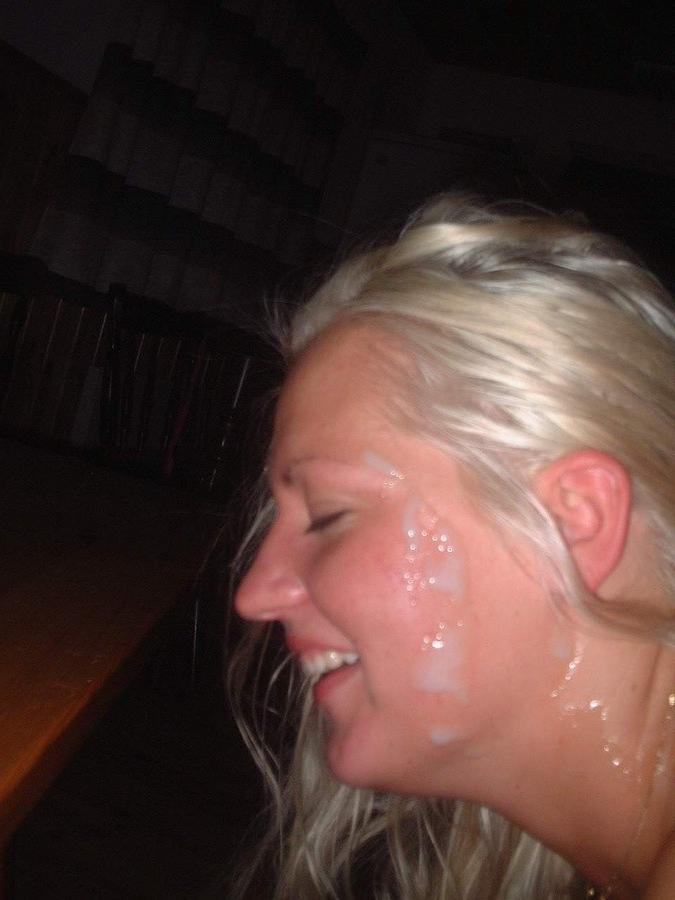 10P Naughty girlfriends showered with jizz all over their bods and faces