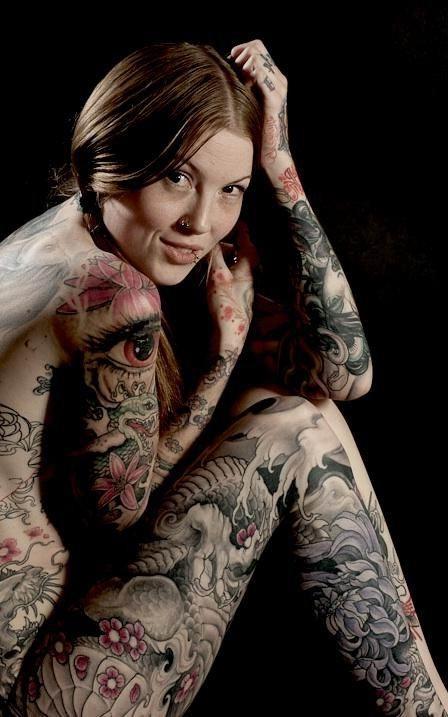 15P kinky tattoed and pierced babes