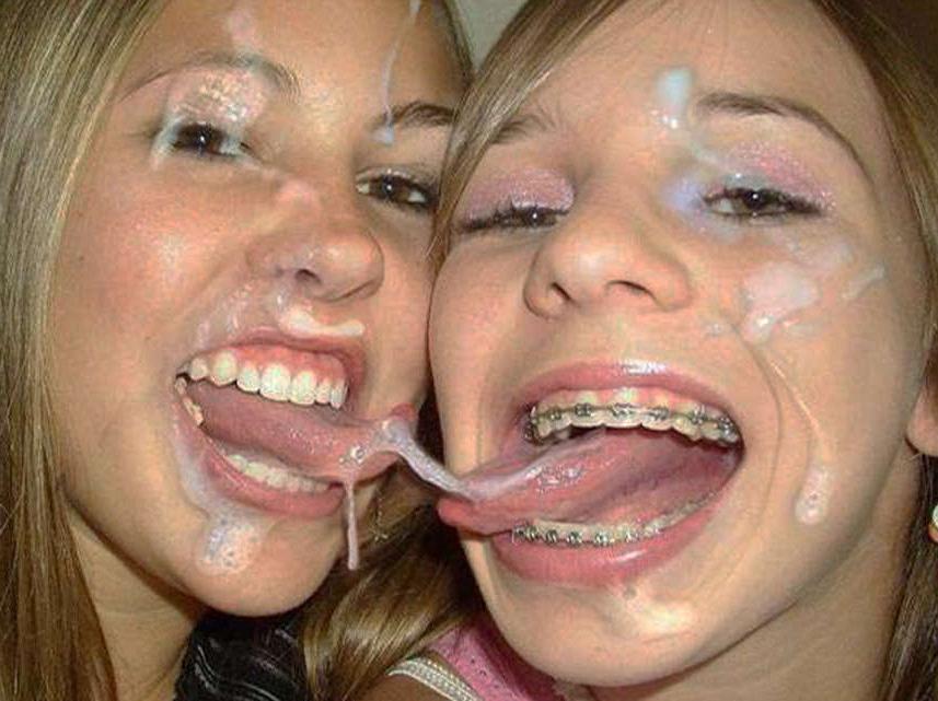10P Wild naughty amateur girlfriends enjoying sticky jizz