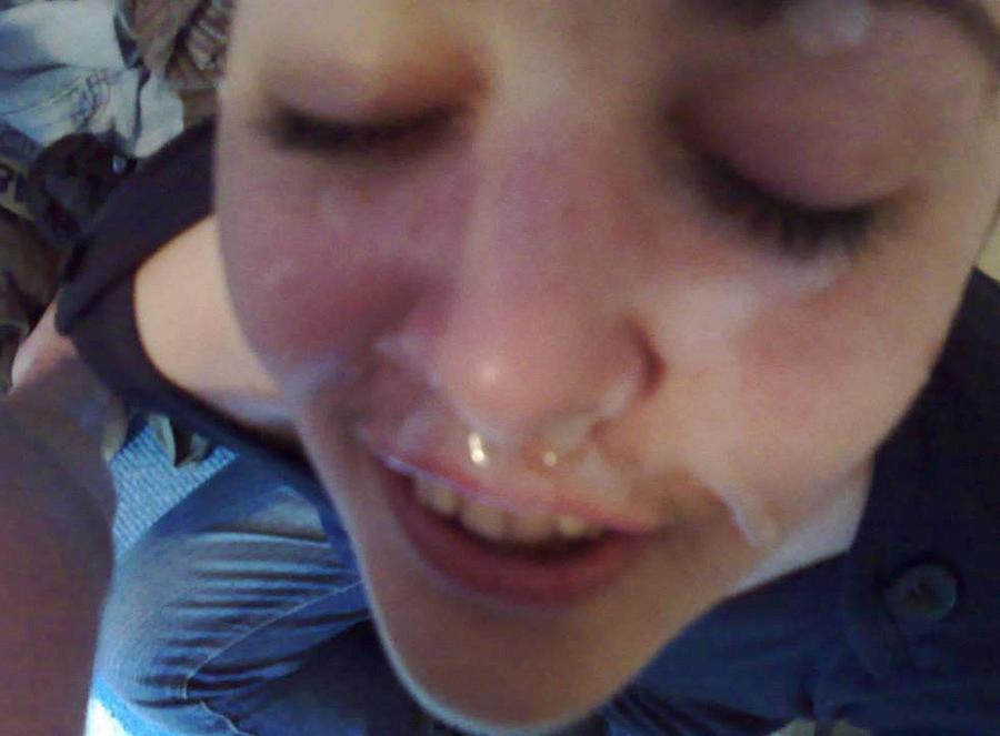 10P Photos of chicks with jizz on their faces