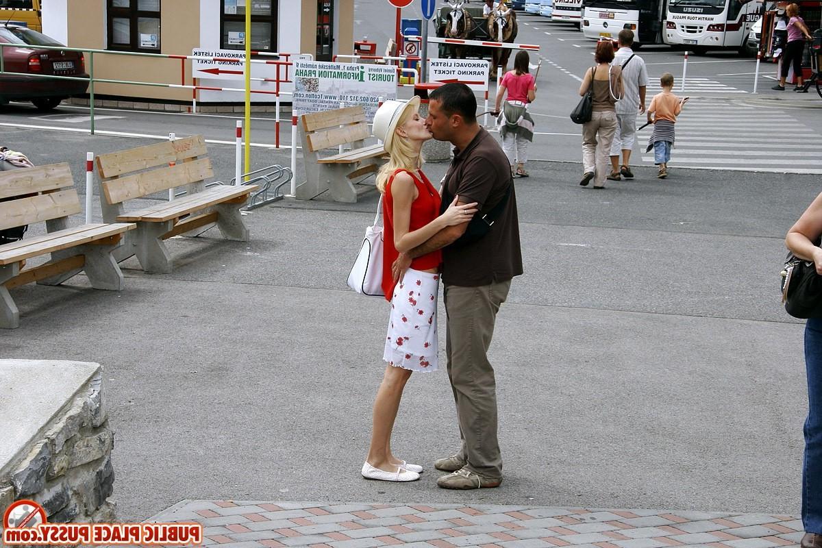 14P Young blonde girl getting fucked in public places