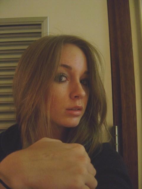 10P Provoking lady tightly pressing her natural boobs
