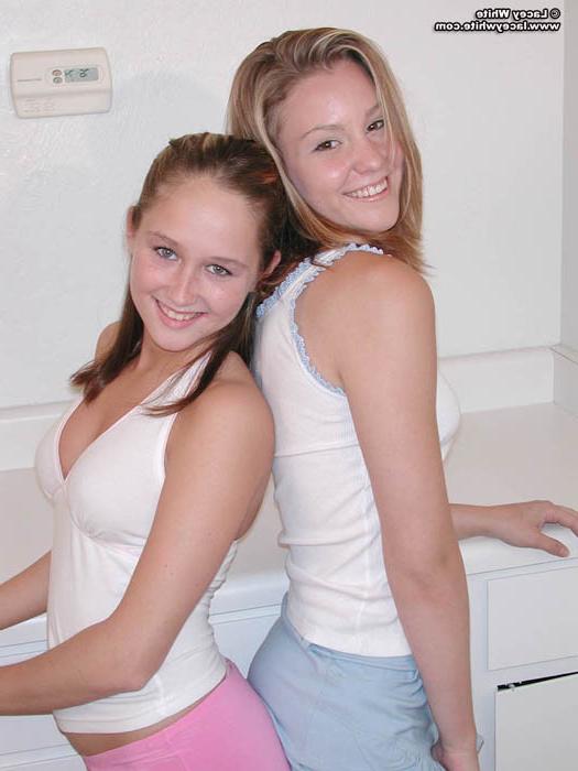 13P Lacey White and Stacy Bride fool around