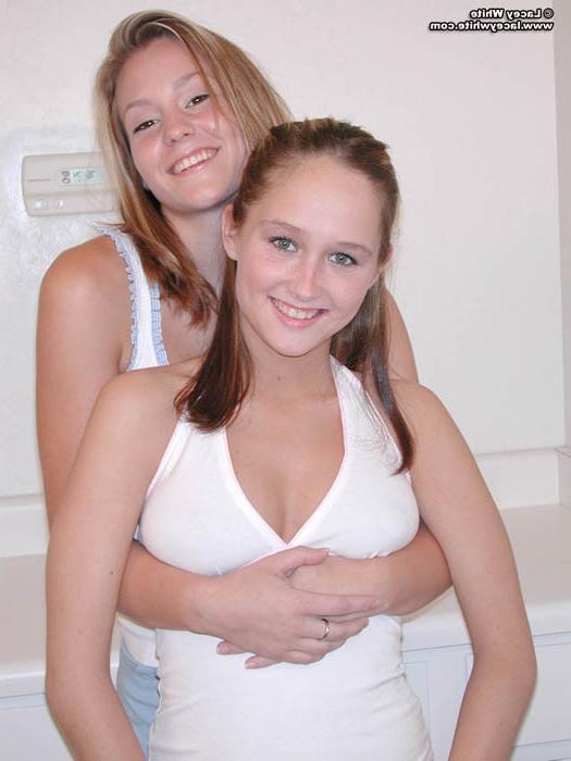 13P Lacey White and Stacy Bride fool around