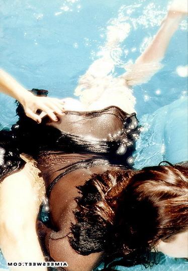 20P Aimee Sweet and her girlfriend getting nasty in the pool