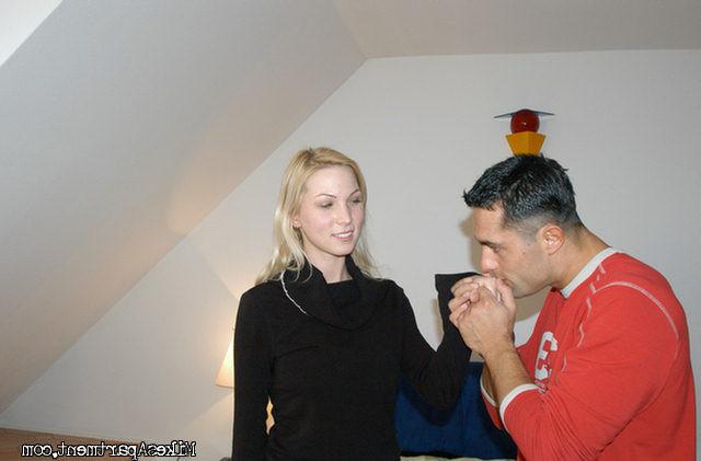15P Blonde czech with perfect body eats cock and gets nailed