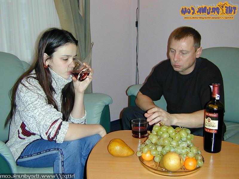 16P Drunk young teen girl shows her tight virgin slit