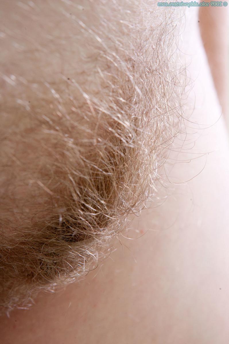 15P Cute perky blonde amateur Anna showing her unshaved hairy pussy
