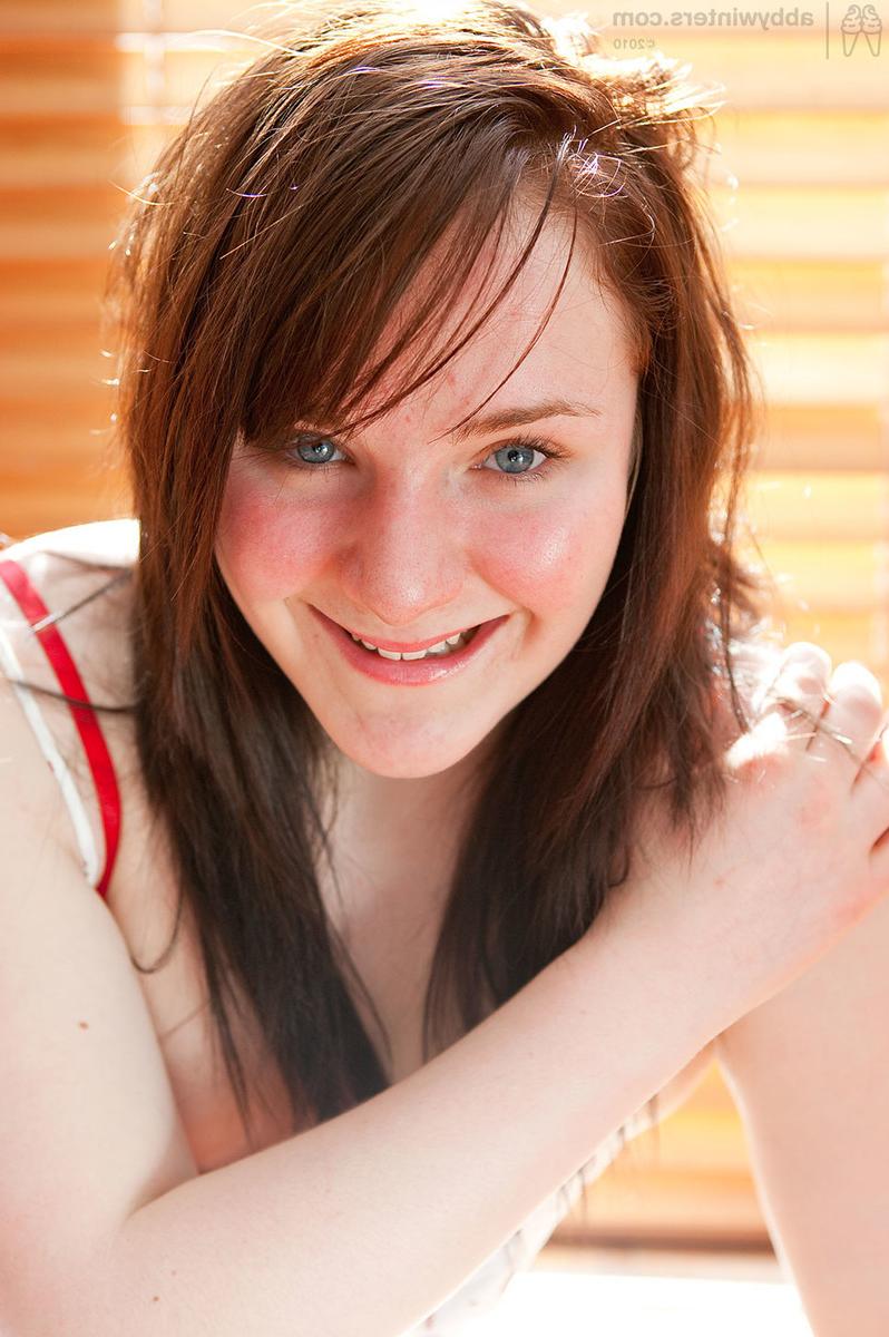 15P Perky pale skin redhead amateur Claire spreading her hairy pussy