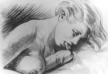 25P Thematic Drawn Porn Art 2 - Blowjobs (2)