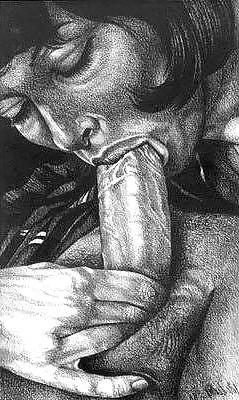 25P Thematic Drawn Porn Art 2 - Blowjobs (2)