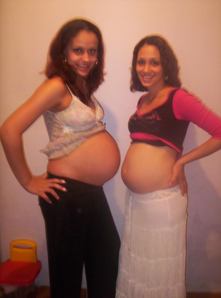 15P Teen gfs get blasted with Pregnant and jizz facials