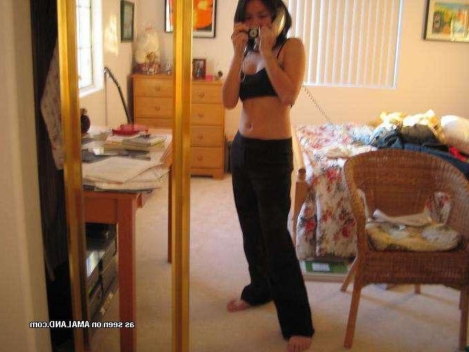 15P Horny amateur kinky teen babe rubbing her moist pussy