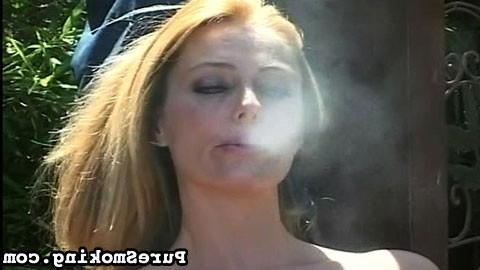 15P This chick loves having a nice long smoke while she flashes you the goods but do