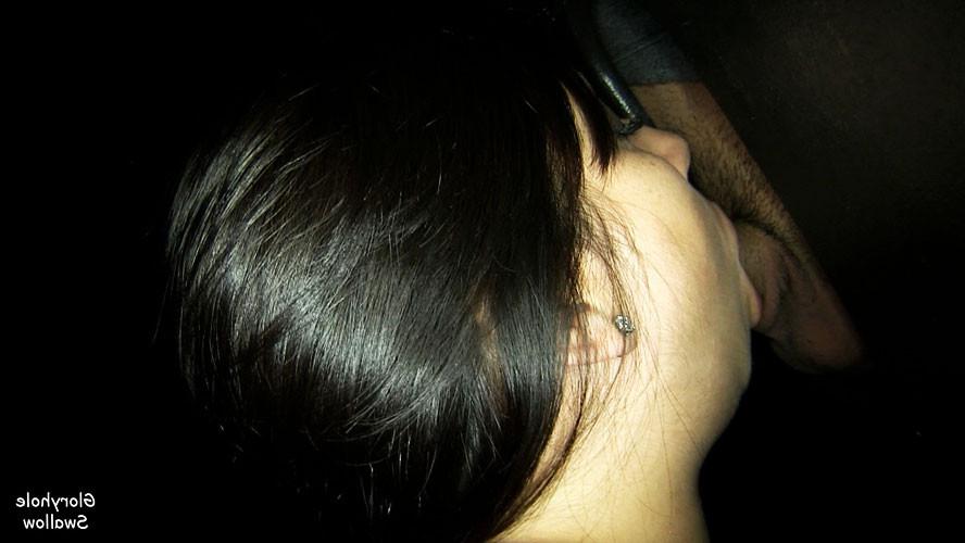 25P Amateur Eva Works The Gloryhole For Cum To Swallow