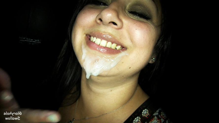 25P Amateur Eva Works The Gloryhole For Cum To Swallow