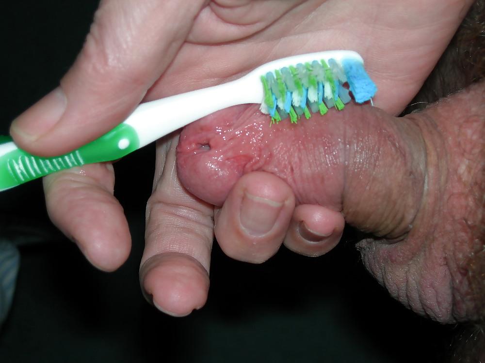14P Urethra toys brush end of toothbrush and peg