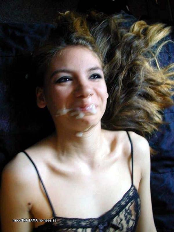 15P Nice photos of raunchy amateur chicks begging for more cum 