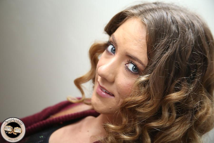 15P Alison Faye fucks a black cock at a Gloryhole