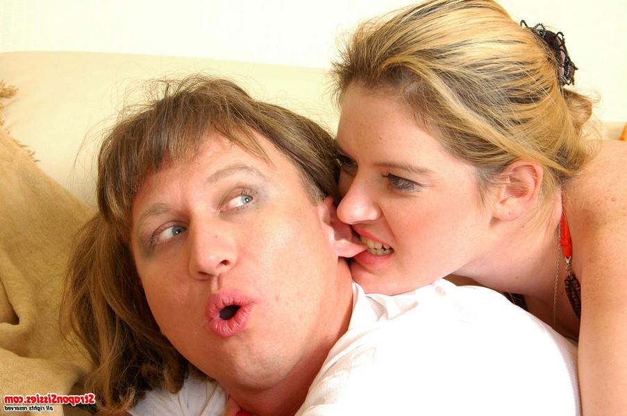 20P Ninette and Adrian malewhore assfucked in female clothes