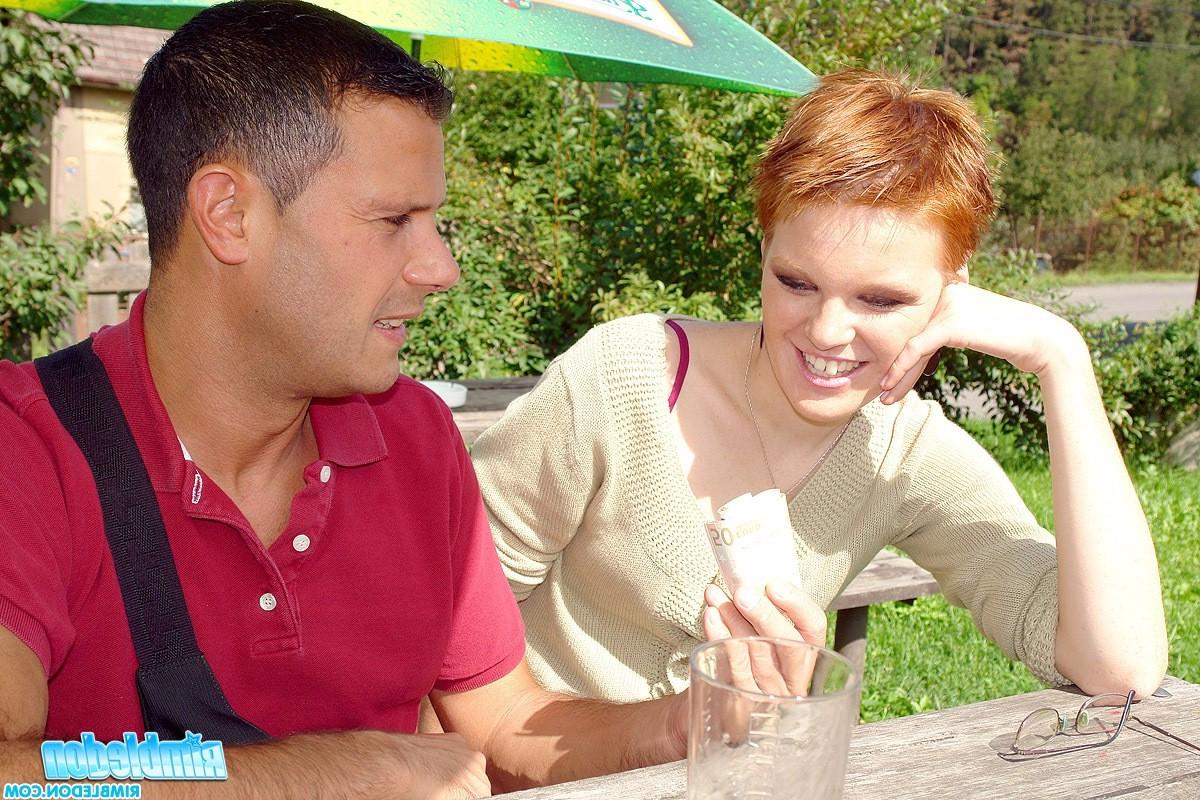 13P Redhead with glasses loves to put her tongue inside asses
