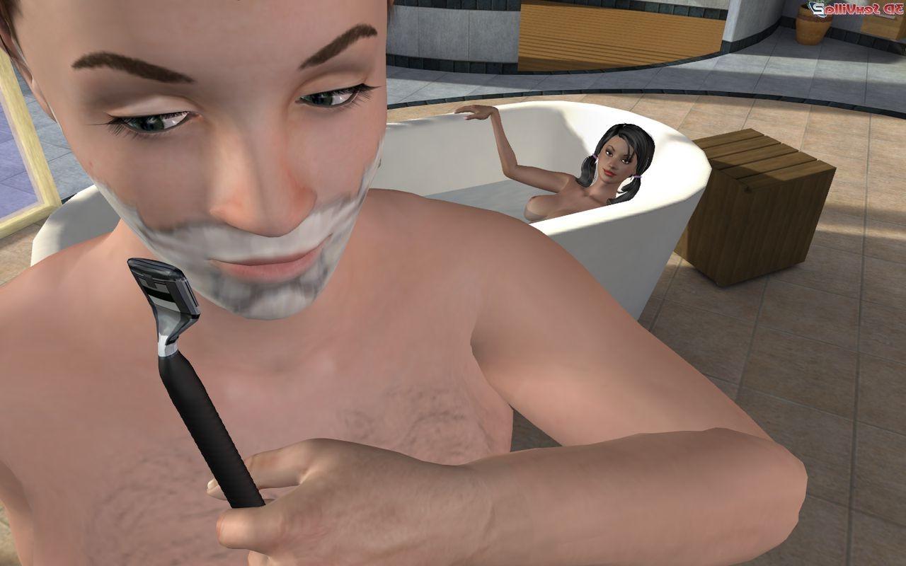 16P Raunchy morning surprise for a 3d animated guy