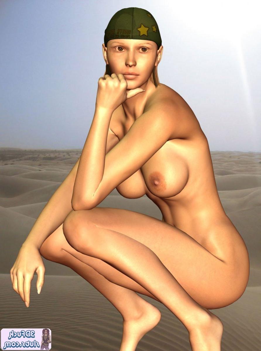 16P Sexy toon babe in camo