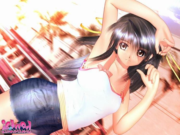 15P Sensuous brunette hentai goddess teasing us with her perfect round jugs