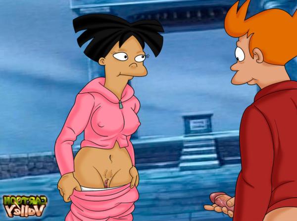 10P Fry and Amy from Futurama enjoy a steamy fuck