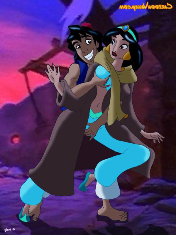 12P Gaston stripteases to the girls of Disnney