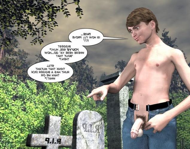 19P Teen couple on cemetery xxx 3D toon comics