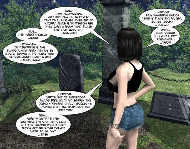 19P Teen couple on cemetery xxx 3D toon comics