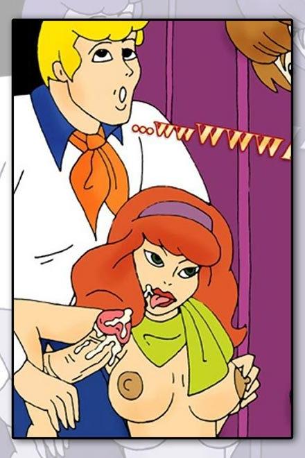 11P Flirty and nasty Daphne rides Scooby till gets poked
