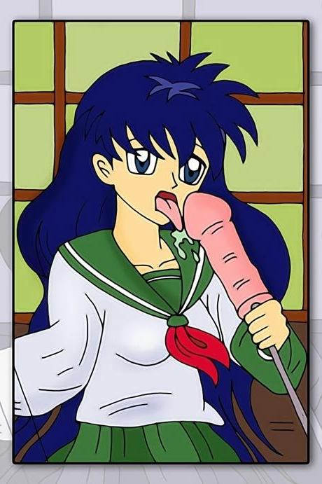 12P Cum craving Kagome receiving jizz and squirting cum