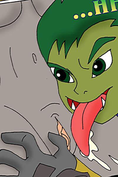 12P Starfire with juicy boobs banged and bursts climax