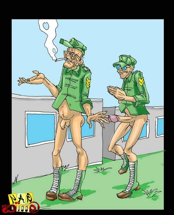 12P Horny queer soldiers screwing each other on the battle field