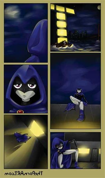 10P Raven rubs pussy while Robin punishes Starfire in the ass