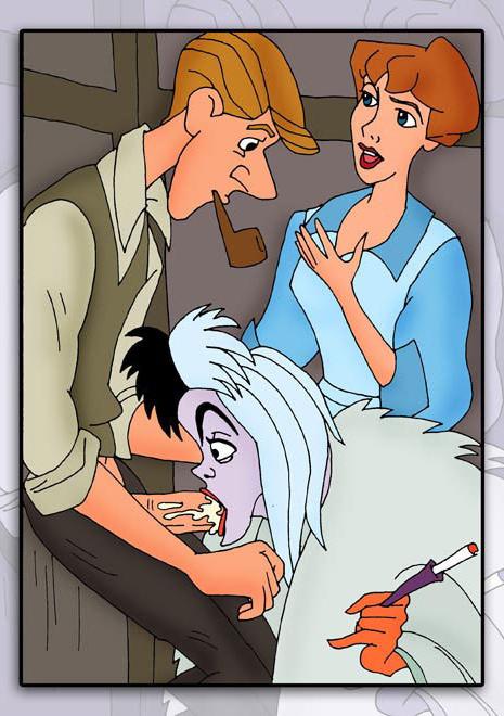 12P Cruella De Vil penetrated and got gooey jizz sprayed