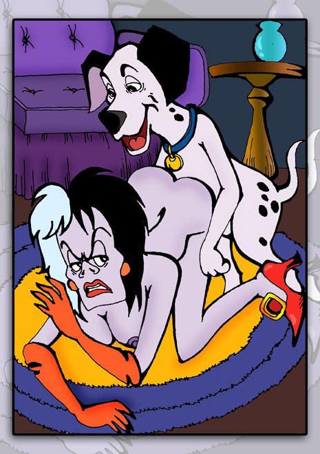 12P Cruella De Vil penetrated and got gooey jizz sprayed