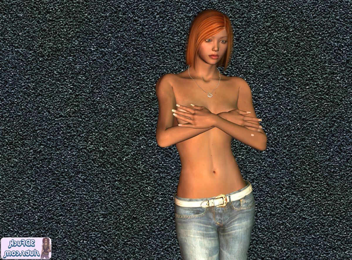 16P Topless toon wearing jean pants