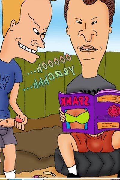 12P Daria runs her tongue on Beavis and gets load