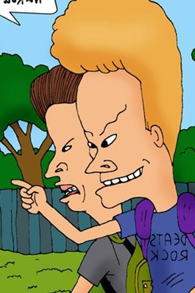 12P Daria runs her tongue on Beavis and gets load