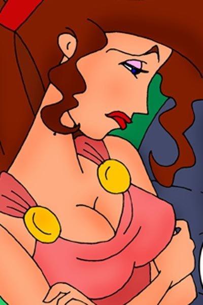 10P Muse of Comedy choking on Phil and swallowing jizz
