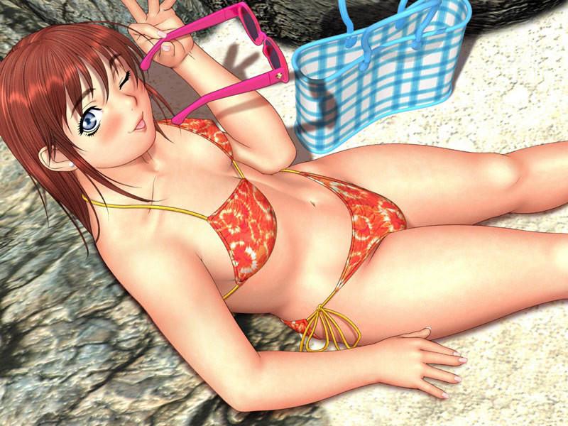 19P Raunchy 70s teen hentai girls modeling swimsuits topless