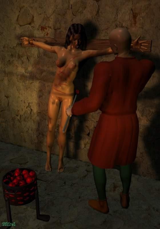 15P three D female evil bondage artwork